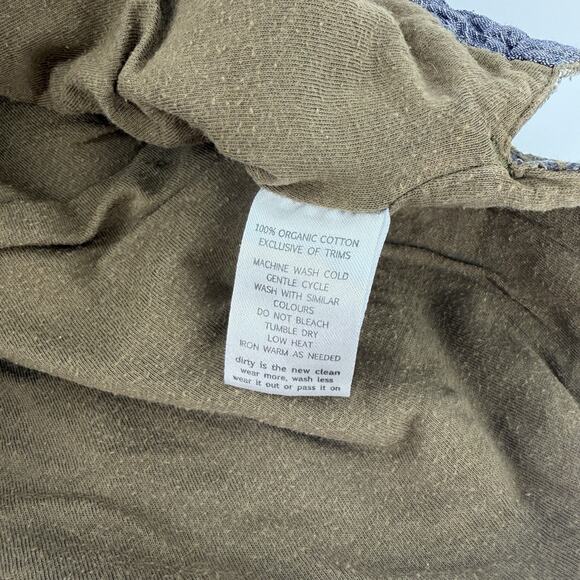 HORNY TOAD Shirt Mens XL Heavy Flannel Plaid Jersey Lined Utility Shacket Gray - Picture 9 of 10